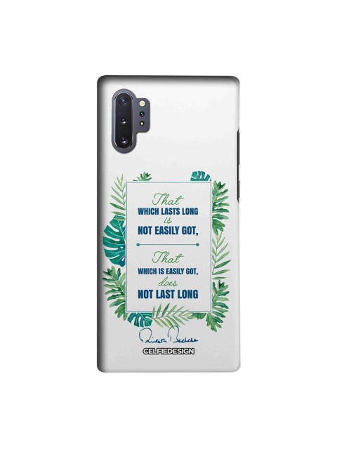 

CelfieDesign White & Green Lasts Long AB Quotes Samsung Galaxy Note10 Plus Sustainable Back Cover