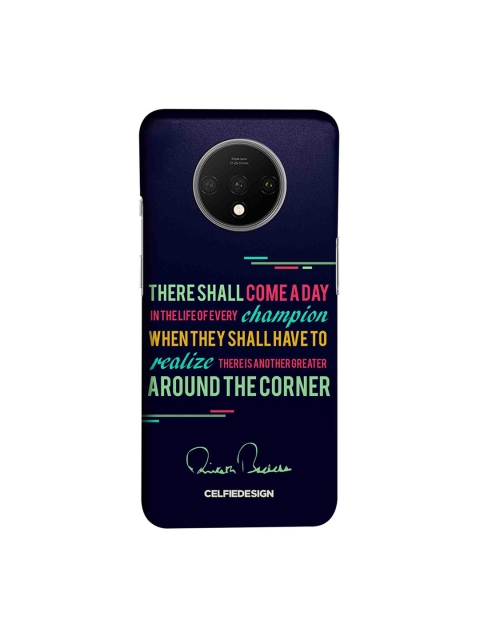 

CelfieDesign Navy Blue & Green Champion AB Quotes OnePlus 7T Back Cover
