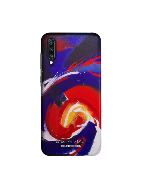 

CelfieDesign Blue & Red Waves Rouble Nagi Quirky Samsung Galaxy A70 Mobile Back Cover