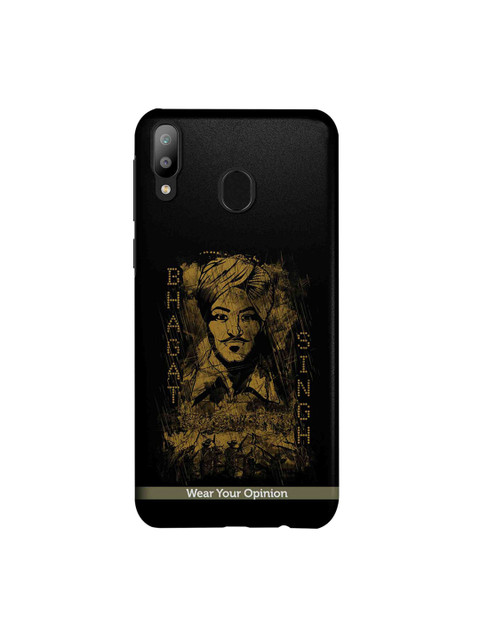 

CelfieDesign Black & Yellow Bhagat Singh Printed Samsung Galaxy M20 Back Cover