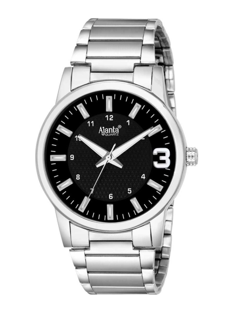 

Ajanta Men Silver-Toned & Black Analogue Watch Ajanta_AWC1005G/4