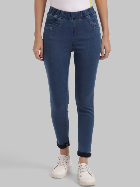 

Parx Women Navy Blue Regular Fit Mid-Rise Clean Look Jeans