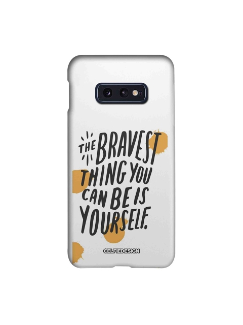 

CelfieDesign White & Black Being Yourself Samsung Galaxy S10E Signature Back Cover