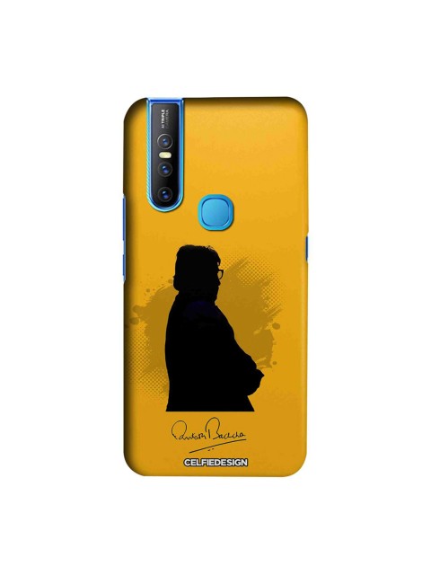

CelfieDesign Yellow & Black BB With Signature Printed Vivo V15 Sustainable Back Cover