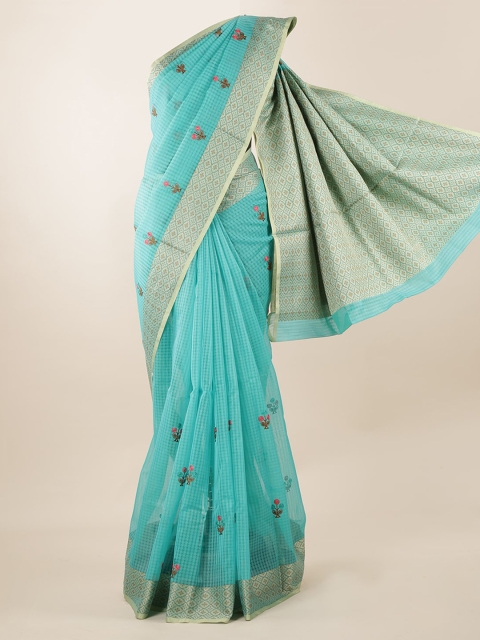 

Pothys Blue Woven Design Saree