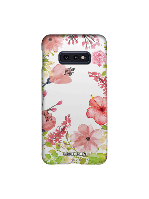 

CelfieDesign White & Pink Aquarelle Gardens Samsung Galaxy S10E Back Cover