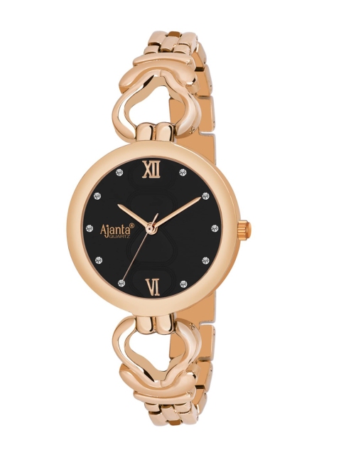 

Ajanta Women Rose Gold & Black Analogue Watch Ajanta_AWC609GKL/9