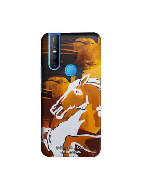 

CelfieDesign Unisex Black & Tan Glory Run Sustainable Vivo V15 Back Case