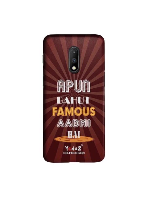 

CelfieDesign Brown & White Apun Bahot Famous Aadmi OnePlus 7 Sustainable Case