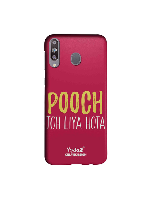 

CelfieDesign Pink & Yellow Pooch Toh Liya Hota Galaxy M30 Back Cover