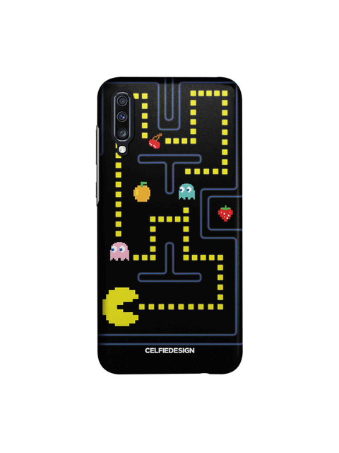 

CelfieDesign Black & Yellow Pacman Samsung Galaxy A70 Back Cover