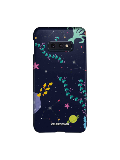 

CelfieDesign navy-Blue & Yellow Space Aquarium Samsung Galaxy S10E Back Cover