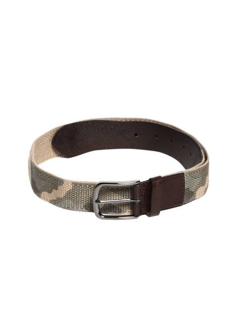 

U.S. Polo Assn. Men Green & Brown Camo Print Stretchable Belt