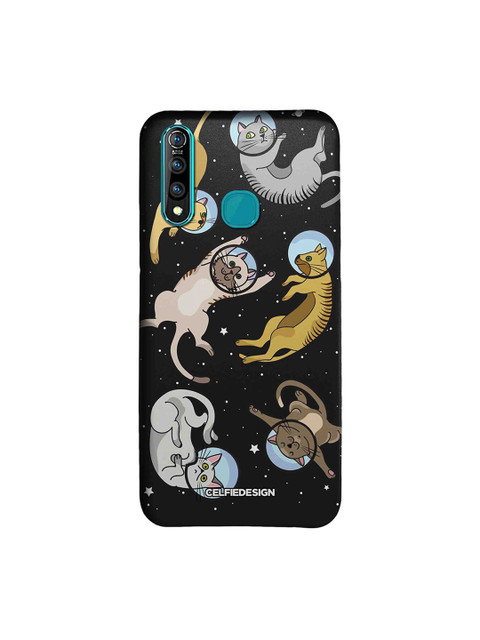 

CelfieDesign Black & Grey Cat In Space Printed Sustainable Vivo Z1 Pro Back Cover