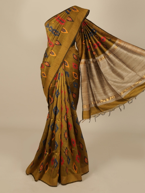 

Pothys Green Woven Design Saree
