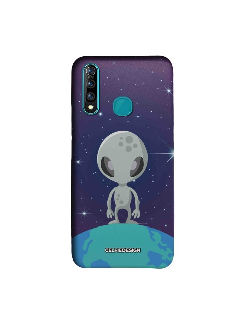 

CelfieDesign Unisex Blue Alien Sustainable Vivo Z1 Pro Back Case, Navy blue