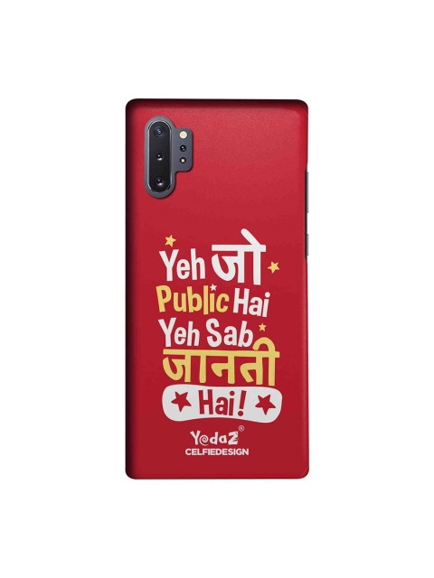 

CelfieDesign Red, White & Yellow Yeh Jo Public Hai Samsung Galaxy Note10 Plus Back Cover