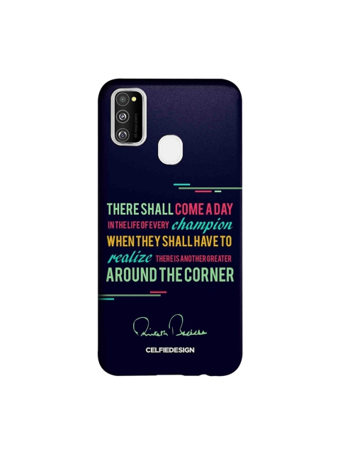 CelfieDesign Blue Champion AB Quotes Samsung Galaxy M30S Sustainable Back Case