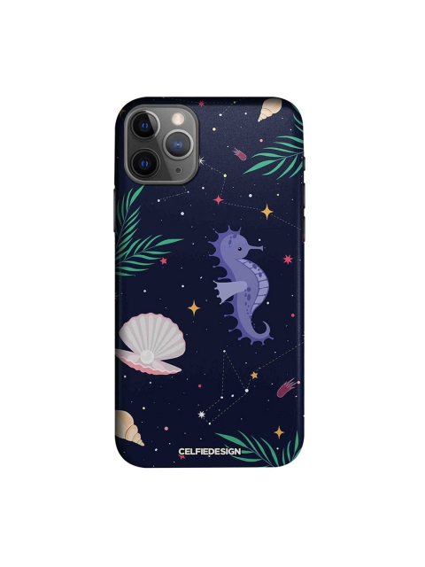 

CelfieDesign Navy Blue & Purple Space Beach Quirky Sustainable Apple iPhone 11 Pro Mobile Back Cover