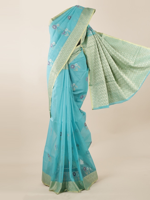 

Pothys Blue Woven Design Saree