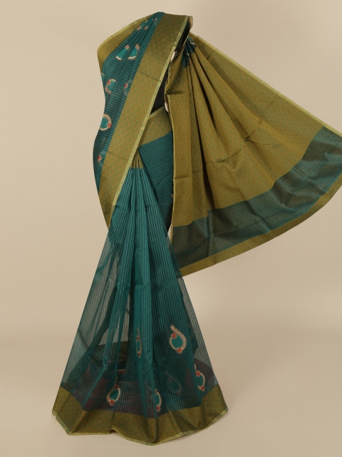 

Pothys Green Manipuri Cotton Printed Saree