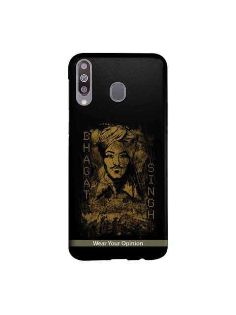 

CelfieDesign Black & Yellow Bhagat Singh Series Samsung Galaxy M30 Back Case
