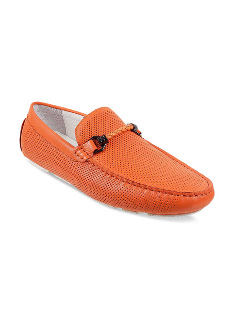 

DAVINCHI Men Orange Loafers