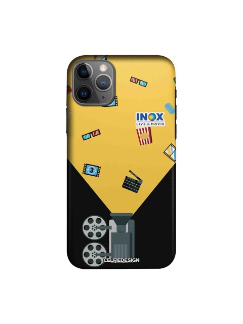

CelfieDesign Yellow & Black Inox Cinema INOX Quirky Sustainable Apple iPhone 11 Pro Back Cover