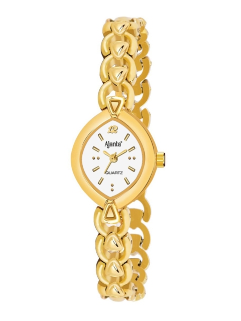 

Ajanta Women White Analogue Watch AWC404MRL/2