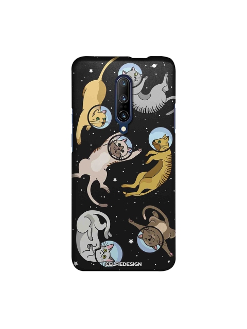

CelfieDesign Black, Grey & Beige Quirky Printed OnePlus 7 Pro Back Cover