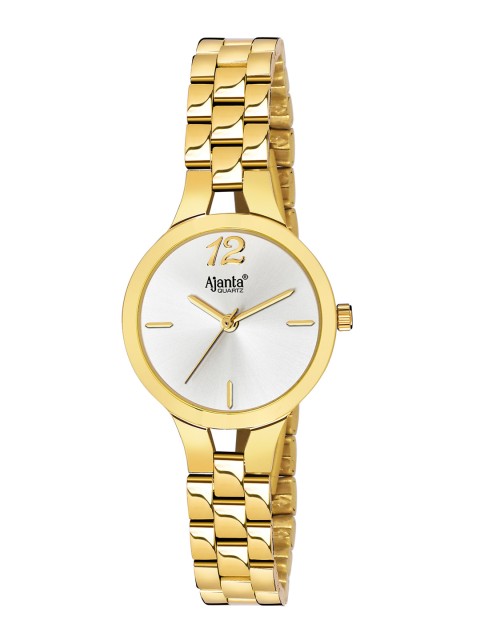 

Ajanta Women Gold-Toned & White Analogue Watch Ajanta_AWC602GKL/11