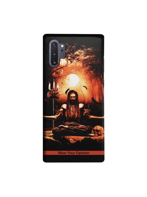 CelfieDesign Orange & Black Meditation Aghori Samsung Galaxy Note10 Plus Back Case