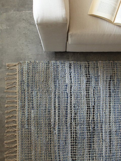 

House This Blue Mahogany Printed Floor Mat