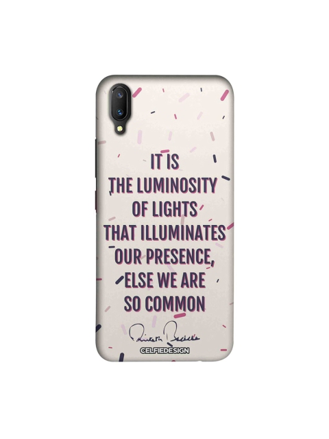 

CelfieDesign Beige & Purple Presence AB Quotes Vivo V11 Pro Sustainable Back Cover