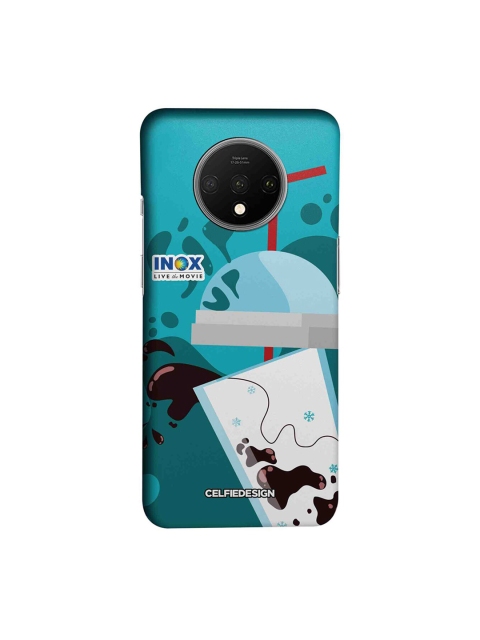 

CelfieDesign Teal, White & Brown Quirky Printed OnePlus 7T Back Cover