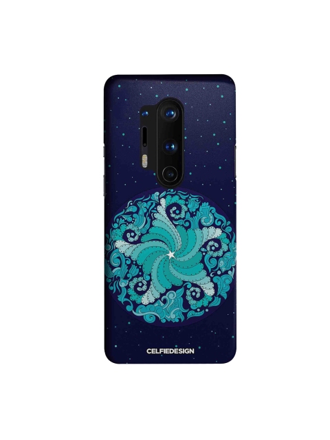 

CelfieDesign Navy-Blue Starfish Mandala OnePlus 8 Pro Sustainable Back Cover