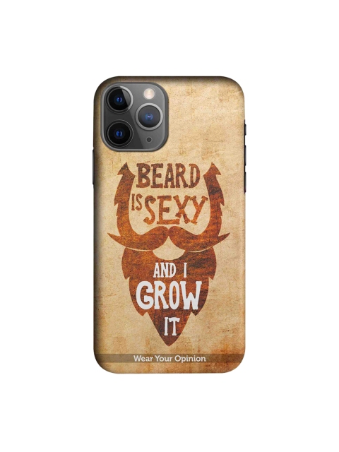 

CelfieDesign Beige & Brown Beard is sexy Printed iPhone 11 Pro Max Sustainable Back Cover