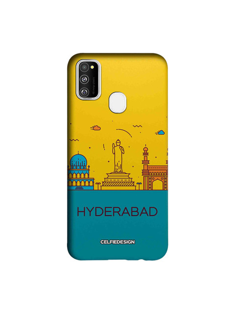 

CelfieDesign Yellow & Teal-Blue Hyderabad Skyline Samsung Galaxy M30s Sustainable Back Cover
