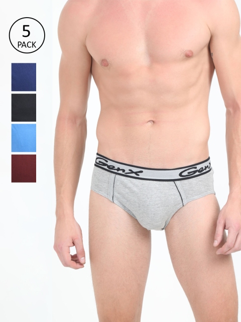 

Genx Men Pack of 5 Assorted Briefs GENX_GUSTO_OE_5PC