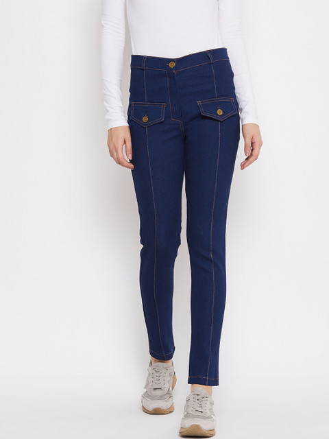 

Rider Republic Women Blue Slim Fit High-Rise Clean Look Jeans