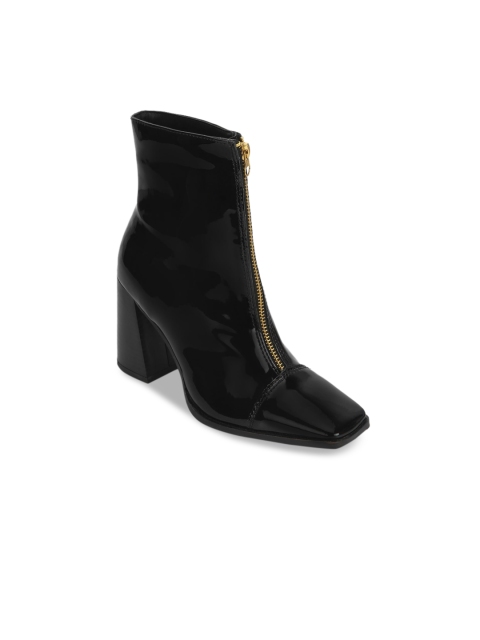 

Truffle Collection Women Black Solid Heeled Boots