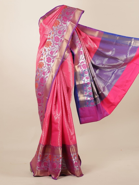 

Pothys Pink Woven Design Tissue Saree