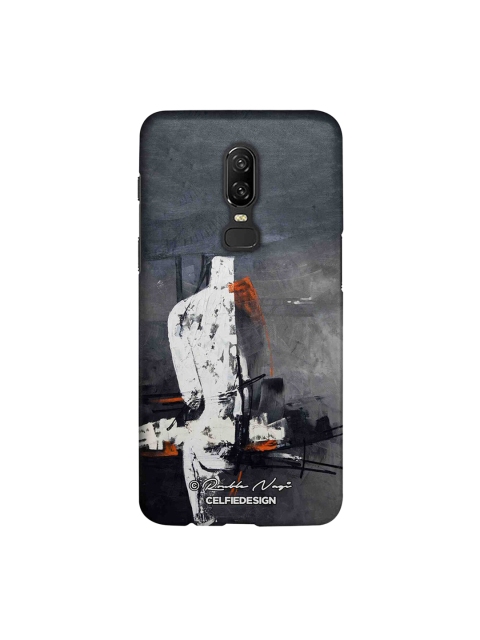 

CelfieDesign Black, White & Red Abstract Printed OnePlus 6 Back Cover