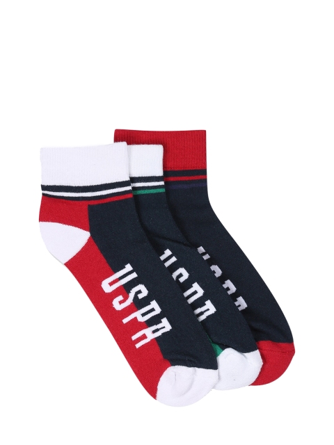 

U.S. Polo Assn. Men Pack Of 3 Assorted Ankle-Length Socks