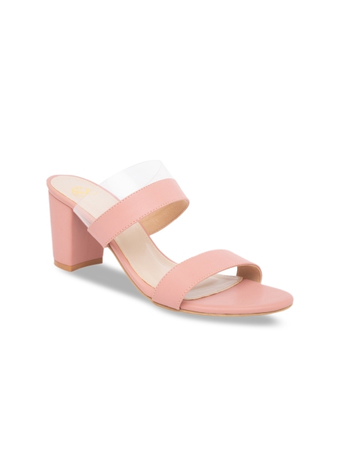 Sole To Soul Women Pink Solid Sandals