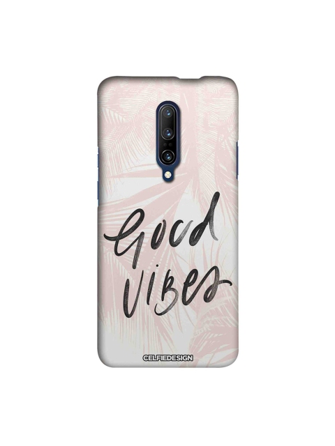 

CelfieDesign Pink & White Good Vibes Printed Sustainable OnePlus 7 Pro Back Case