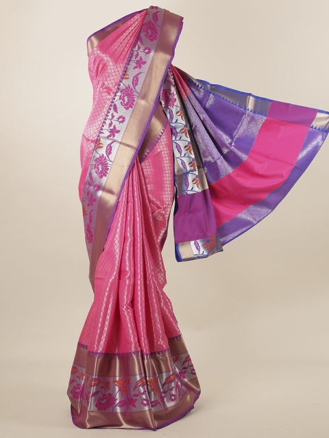 

Pothys Pink Woven Design Tissue Saree