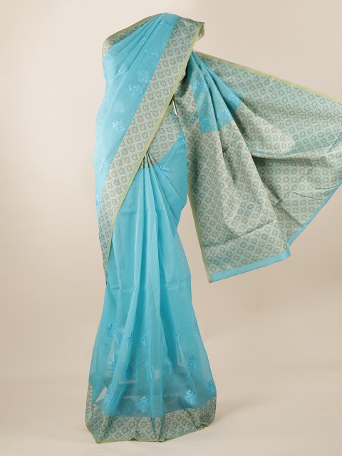 

Pothys Blue Woven Design Saree