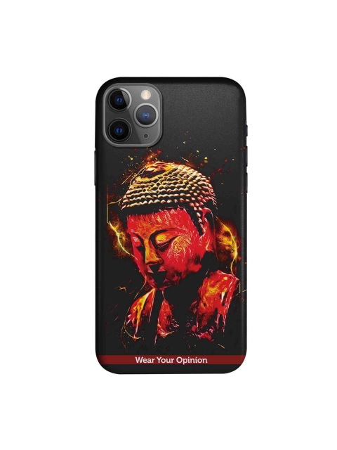 

CelfieDesign Black & Red Peace Buddha Printed iPhone 11 Pro Sustainable Back Cover