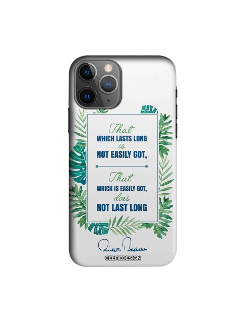 

CelfieDesign White & Blue Lasts Long AB Quotes Apple iPhone 11 Pro Max Sustainable Back Cover